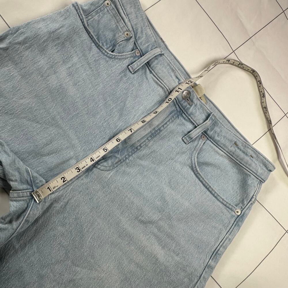 Madewell Jeans Womens 30 Blue Perfect Vintage Wide-Leg Crop Ward Light Raw Hem - Picture 9 of 14